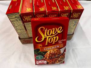lot 190 image: 12x 6oz Boxes Chicken Stove Top Stuffing