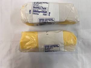 lot 194 image: 2x 1lb Amish Country Salted Roll Butter