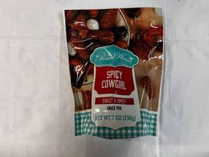 lot 238 image: 2x 4-7oz bags Spicy Cowgirl Snack Mix