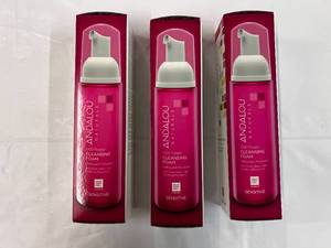 lot 244 image: 3x Andalou Cleansing Foam