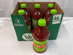 lot 246 image: 6x 46oz Bottles V8 Low Sodium