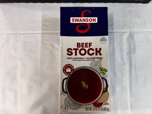 lot 254 image: 12x 32oz cartons Swanson Beef Stock  112023