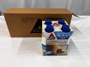 lot 263 image: 3x 4 Pack Atkins Milk Chocolate