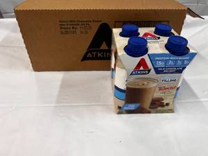 lot 265 image: 3x 4 Pack Atkins Milk Chocolate