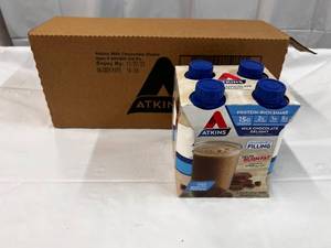 lot 266 image: 3x 4 Pack Atkins Milk Chocolate