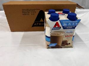 lot 267 image: 3x 4 Pack Atkins Milk Chocolate