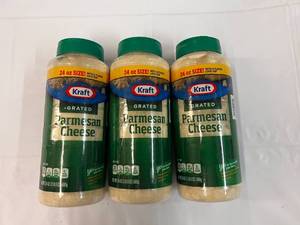 lot 272 image: 3x 24oz Parmasean Cheese