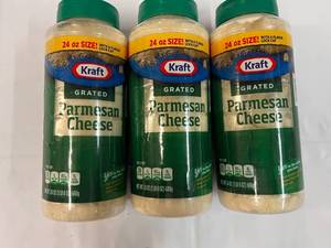 lot 275 image: 3x 24oz Parmasean Cheese