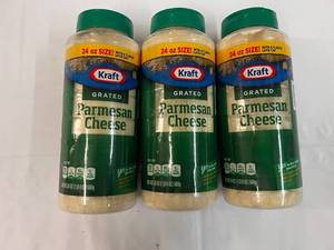 lot 276 image: 3x 24oz Parmasean Cheese