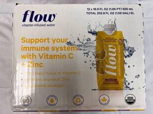 lot 317 image: 12x 16.9oz Flow Vitamin-Infused Water-Lemon