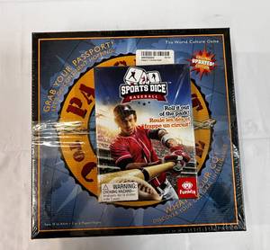 lot 341 image: 2 Games-Sports Dice Baseball & Passport to Culture