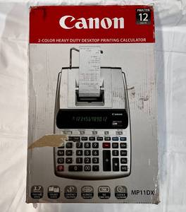 lot 345 image: Cannon 2 Color Heavy Duty Desktop Printing Calculator