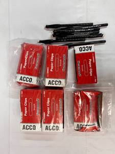 lot 346 image: Papter Clips & Pens