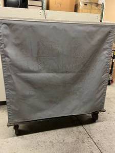lot 5 image: MSRP $2500 Metro T563A Heavy-Duty Aluminum & Steel Enclosed Linen Cart with Flap Cover With 2 Interior Shelves - In Great Condition&nbspThese Carts Are Very Hard To Find