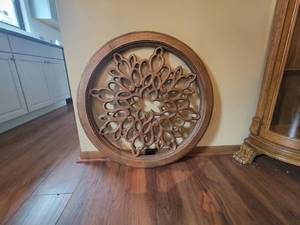 Metal leaf wall dcor
