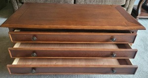 Wood coffee table