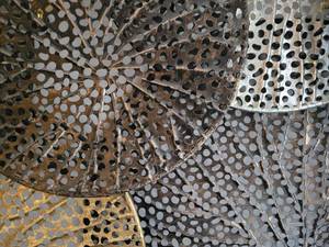 Metal circles wall dcor