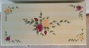 Painted side table