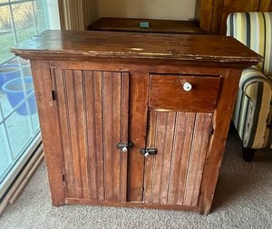 Antique CupboardStorage Cabinet (37.5 W x 14.5 D x 36 T) - Bring Help to Move