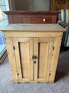 Antique CupboardStorage Cabinet (24.5 W x 12 D x 30.5 T) - Bring Help to Move