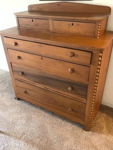 Vintage Solid Wood Dresser (47 T x 43 W x 18.25 D) - Bring help to Remove