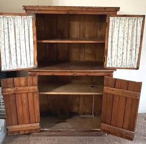 Antique Pie CabinetPantry (39.25 W x 14.5 D x 61 Tall) - Bring Help to Remove
