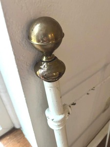 Vintage Brass, Steel, and Cast Iron Twin Size Bed Frame - Bring Help to Remove