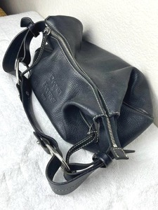 Black Leather Dooney & Bourke PurseHandbag (12 Wide)