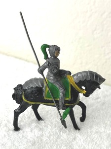 Vintage John Hill & Co. (England) Lead Knight with Swivel Horse