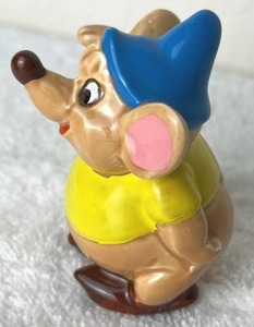 Vintage 3 Cinderella Gus Ceramic Figurine