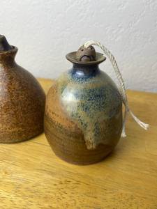 Beautiful Stoneware Lot (Both approximately 5 Tall)