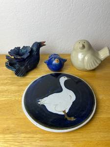 Vintage Earthenware Ceramic Bird Lot