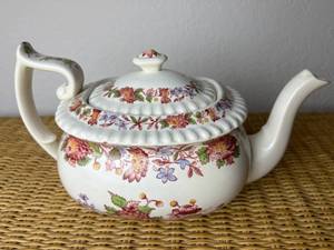 Vintage Spodes Aster Red 6 Tea Pot with Lid (Red Stamp)