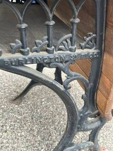 Antique Burlington SF Co. School Desk (30 Tall) - Seat is 22 W x 12 D - Bring Help to Remove