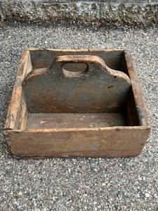 Antique Handmade Tool Crate (12.25 W x 11 D x 5 T)