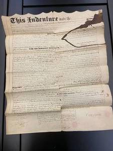 lot 3 image: Dual-Language Historical Document with Hebrew Script and English Text