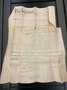 lot 5 image: Antique Handwritten Mortgage Document