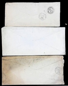 lot 11 image: Assortment of Three Vintage Postmarked Envelopes