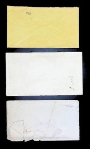 lot 12 image: Assortment of Three Vintage Postmarked Envelopes
