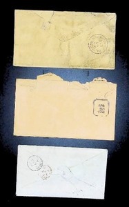 lot 14 image: Assortment of Three Vintage Postmarked Envelopes