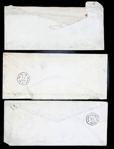 lot 33 image: Assortment of Three Vintage Postmarked Envelopes
