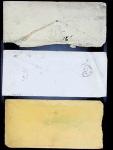 lot 34 image: Assortment of Three Vintage Postmarked Envelopes