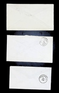 lot 38 image: Assortment of Three Vintage Postmarked Envelopes