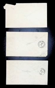 lot 39 image: Assortment of Three Vintage Postmarked Envelopes