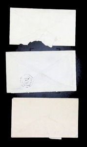lot 40 image: Assortment of Three Vintage Postmarked Envelopes