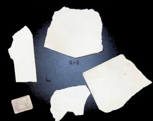 lot 41 image: Assorted Collection of Vintage Postal Stamp Fragments