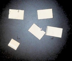 lot 44 image: Assorted Collection of Vintage Postal Stamp Fragments