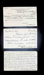 lot 47 image: 3 Vintage Postcards with Handwritten Messages