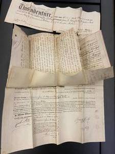 lot 51 image: Authentic 19th Century Handwritten Mortgage Indenture