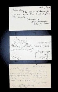 lot 48 image: 3 Vintage Postcards with Handwritten Messages